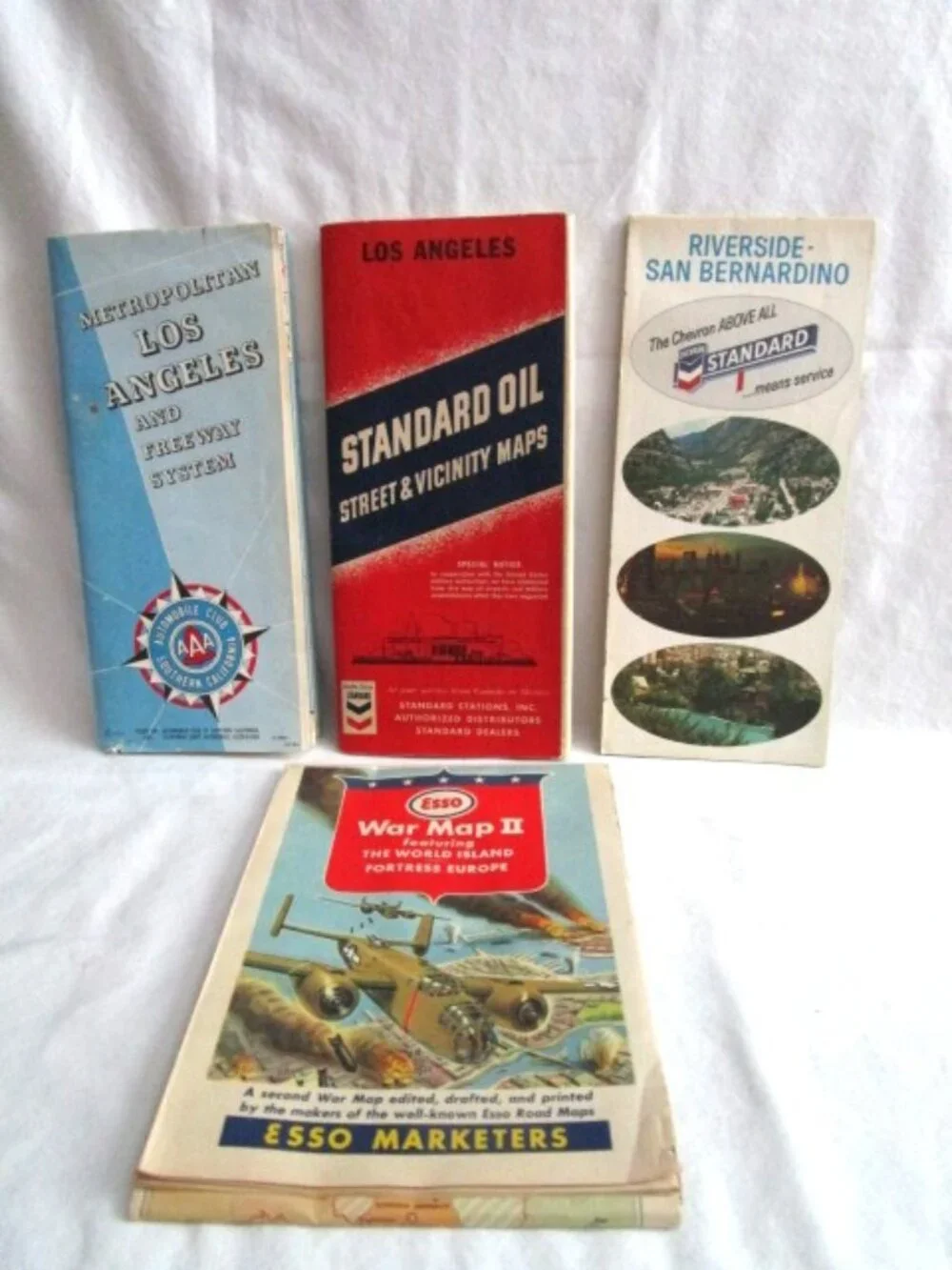 Lot Of Four Vintage Street Maps